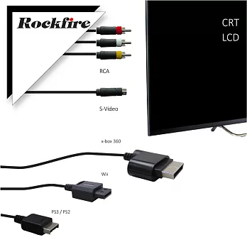 Rockfire PS2／PS3/XBOX 360/ Wii四合一色差線