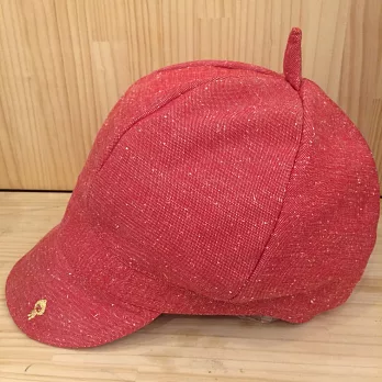 layoo 來喲│【限量新色】報童帽 貝蕾帽 畫家帽法式浪漫抗UV小顏感-毛球紅