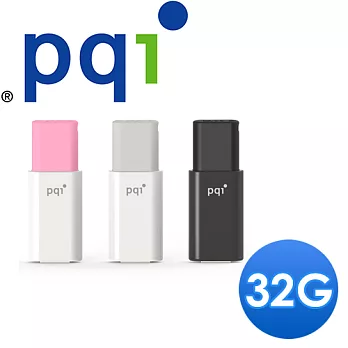 PQI 勁永 U176V 32GB USB3.0 鋼琴烤漆碟 (灰/粉/黑)(粉)