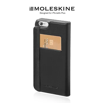 Moleskine iPhone6s Plus 5.5吋 側掀皮套米白