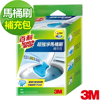 【3M】百利拋棄式馬桶刷補充包5入