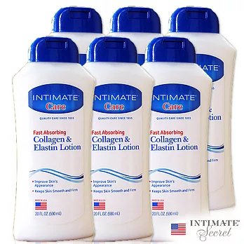 美國Intimate膠原蛋白保濕潤膚乳液590ml超值六入組