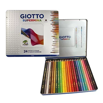 【義大利 GIOTTO】SUPER MINA高色度彩色鉛筆24色