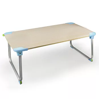 XL加大版 輕量多功能折疊NB電腦桌(LY-NB23)木紋藍