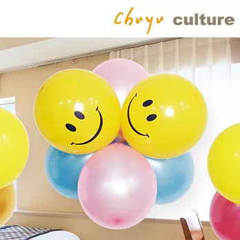 珠友台灣製-12吋微笑氣球組合包/圓形氣球/造型氣球/婚禮佈置 生日 派對 場景裝飾A