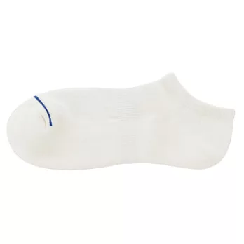 [MUJI無印良品]男有機棉混足底圈絨淺口直角襪25~27cm柔白