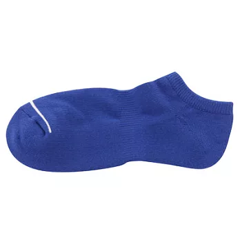 [MUJI無印良品]男有機棉混足底圈絨淺口直角襪25~27cm藍色