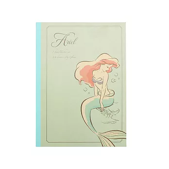 《KAMIO》迪士尼公主水墨系列B5膠裝筆記本(小美人魚)