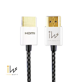 Innowatt 4K HDMI 對 HDMI 編織連接線 180cm(鴻海製造)-銀