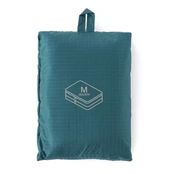[MUJI無印良品]滑翔傘布旅行分類可折收納袋/水藍.中雙層.26x40x10cm