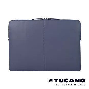 TUCANO Macbook 13吋義大利真皮極簡內袋Pregio藍