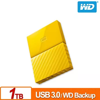 WD My Passport 1TB 2.5吋行動硬碟(WESN)黃