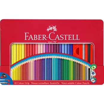Faaber-Castell 2001握得住水彩色鉛筆48色/鐵盒