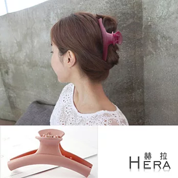 【Hera】赫拉 純色霧面鯊魚夾/大抓夾-8色(藕粉色)