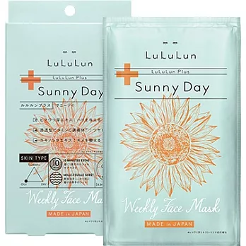 日本LuLuLun Plus 植萃面膜-瑞士向日葵（5片盒裝）