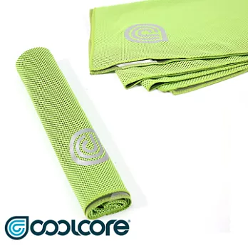 COOLCORE Chill Sport涼感運動毛巾/城市綠洲 (涼感、降溫、運動戶外、高性能針織)萊姆綠