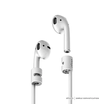 Elago Apple AirPods 運動型頸繩保護套_白