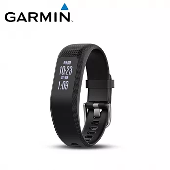 Garmin vivosmart 3 智慧型活動追蹤器完整守護，滴水不漏。沉穩黑(大)