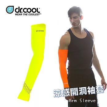 COOLCORE Arm Sleeve涼感開洞袖套 / 城市綠洲 (降溫、吸濕排汗、涼爽舒適、運動專用)螢光黃/S-M