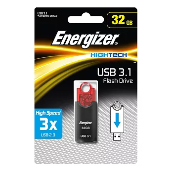 Energizer勁量32G高速伸縮隨身碟USB3.1