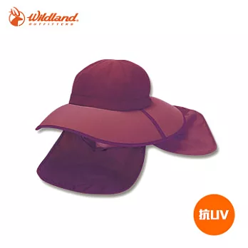 WildLand 中性抗UV折疊式遮陽帽W1027 / 城市綠洲(UPF30+、防曬、防紫外線、機能帽)60深芋紫