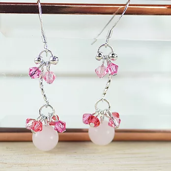 【PinkyPinky Boutique】清純美女 粉紅色耳環(粉紅色)