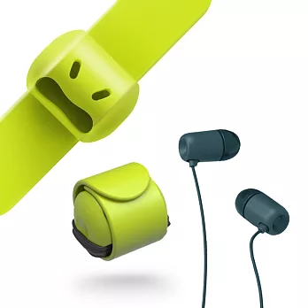 Snappy WOW耳機收納捲線器-萊姆綠