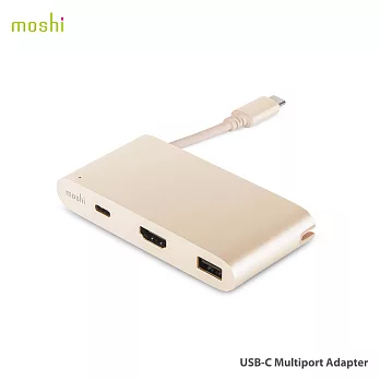 Moshi USB-C 多端口轉接器金色