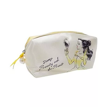 《KAMIO》迪士尼公主水墨彩妝系列緞面筆袋M/化妝包(愛麗絲)