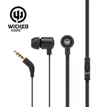 美國危客 Wicked Audio WI-1650 入耳式線控耳機金屬黑
