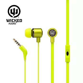 美國危客 Wicked Audio WI-1653 入耳式線控耳機搖滾黃