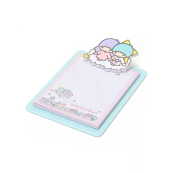 《Sanrio》雙星仙子手掌尺寸迷你板夾附便條紙