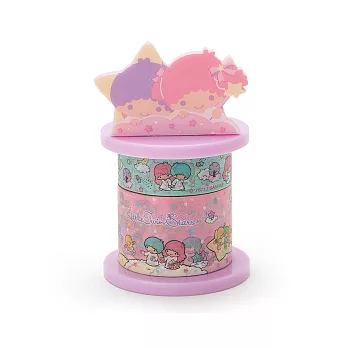 《Sanrio》雙星仙子趴趴造型紙膠帶收納座&紙膠帶組