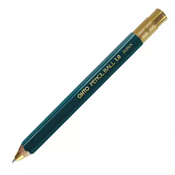 OHTO鉛筆造型按鍵式原子筆1.0綠色筆桿