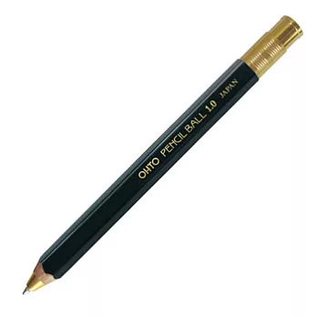 OHTO鉛筆造型按鍵式原子筆1.0黑色筆桿