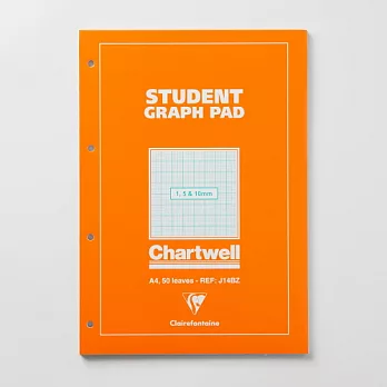 【Clairefontaine】Chartwell1,5,10mm方格圖紙(A4)(50張)
