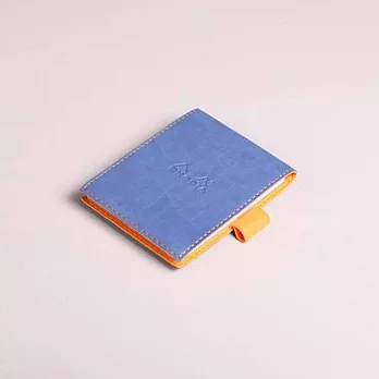 【Rhodia】Boutique_N°11彩色皮套筆記本(方眼)(午夜青)(A7)