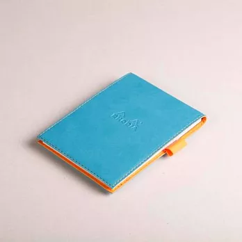 【Rhodia】Boutique_N°13彩色皮套筆記本(橫線)(綠松石)(A6)