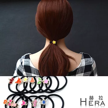 【Hera】赫拉 彩色法瑯金屬造型髮圈/髮束-5入組(不挑款)