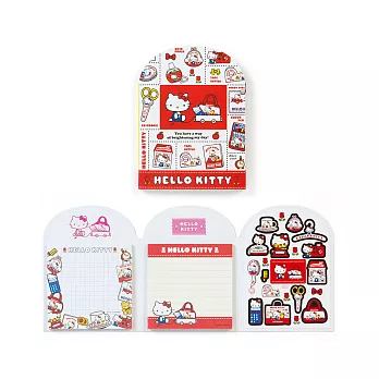 《Sanrio》HELLO KITTY復古懷舊系列便條紙附貼紙