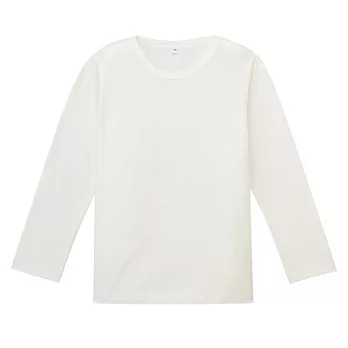 [MUJI無印良品]兒童有機棉每日兒童服長袖T恤110柔白