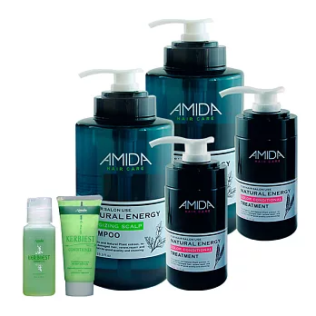 【Amida】蜜拉平衡洗護超值4入組 (1000ml*2+250ml*2) 加送葉綠素洗護旅行組