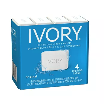 美國 IVORY清新香皂(113g/4oz) ×4入