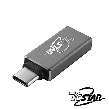 TCSTAR Type-C(公) to USB3.0(母) OTG鋁合金轉接頭 TYC-HB002GR
