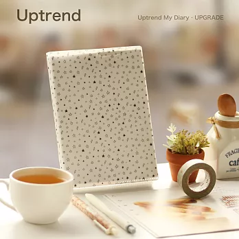 Uptrend My Diary│Glossy 系列手帳(防水升級版)‧北極星空(WHITE)