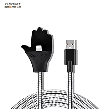 【直播神器】西歐科技 佛羅里達 金屬質感 Micro USB充電傳輸線支架 CME-CB510科技銀