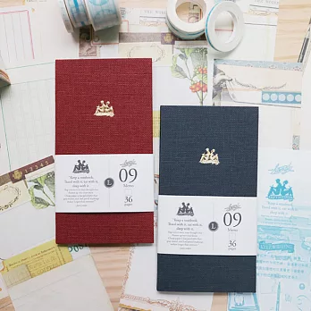 KEEP A NOTEBOOK 寫筆記 CKN-027LHandy 便箋筆記(9號本) 兩本入_ 藍鐵 & 葡萄茶