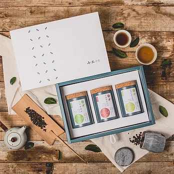 【七三茶堂】經典台灣茗茶禮盒-3入茶葉小鐵罐品牌款茶葉禮盒包裝