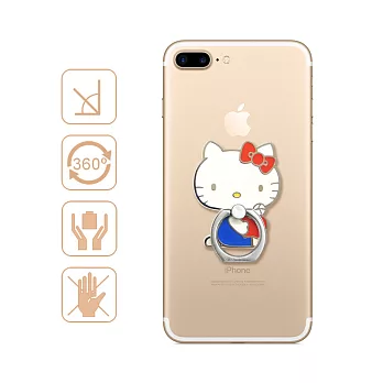 Hello Kitty 鋁合金指環扣支架 KT-ST31W經典復古