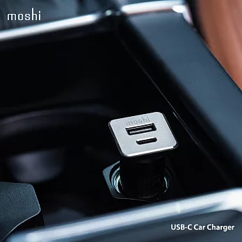 Moshi USB-C 車用充電器黑色